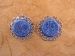 Denim Earrings E119